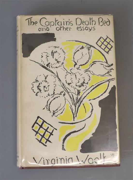 Woolf, Virginia - The Captains Death Bed and other Essays, 1st edition, original cloth, in dj designed by Vanessa Bell, Hogarth Press,